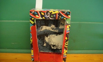 Cereal box television